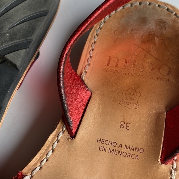 Mibo avarcas sandals sling back red glitter 38 similar to Pons - Picture 5 of 5